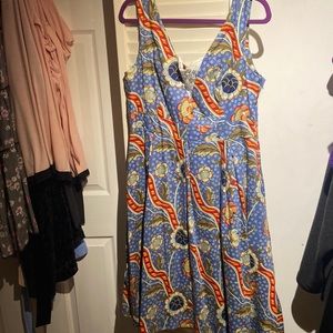 ModCloth below knee dress lace chest detail